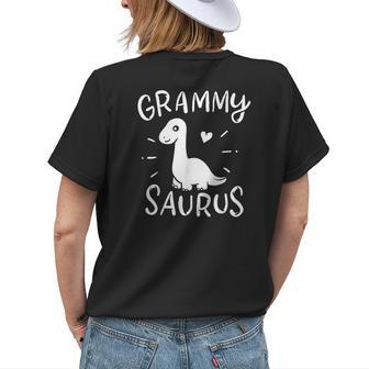 Grandmother Grammy Grandma Dinosaur Paleontologist Women's T-shirt Back Print | Mazezy