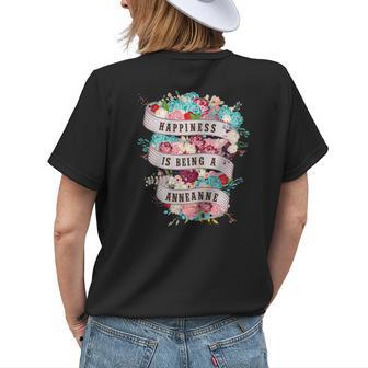 Happiness Is Being Anneanne Life Turkish Grandma T Women's T-shirt Back Print | Mazezy