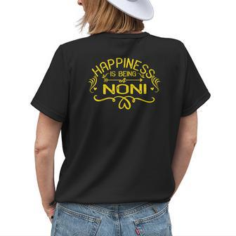 Happiness Is Being A Noni Grandma Women Women's T-shirt Back Print | Mazezy AU
