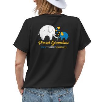 Kids 321 Proud Grandma World Down Syndrome Awareness Day T21 Women's T-shirt Back Print | Mazezy