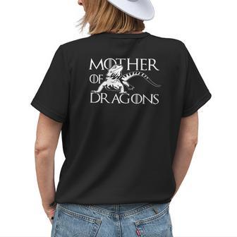 Mother Of Bearded Dragon Lovers Mom Mommy Grandma Mama Women's T-shirt Back Print | Mazezy