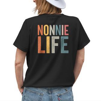 Nonnie Life Nonnie Grandma Boho Nonnie Grandmother Gifts Womens Back Print T-shirt | Mazezy