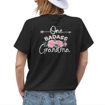 One Badass Grandma Floral Happy Mother Day 2023 Women's T-shirt Back Print | Mazezy UK
