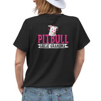 Pitbull Great Grandma Pit Bull Terrier Pibble Women's T-shirt Back Print | Mazezy