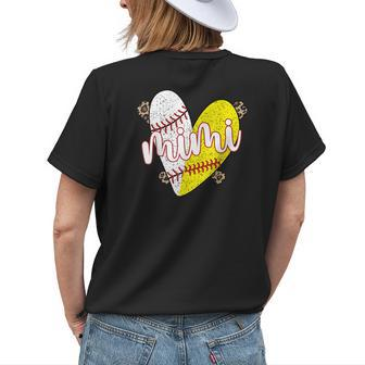 Proud Baseball Softball Mimi Grandma Women's T-shirt Back Print | Mazezy