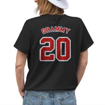 Retro Vintage Style Sports Grandma Grammy Of 20 Women's T-shirt Back Print | Mazezy