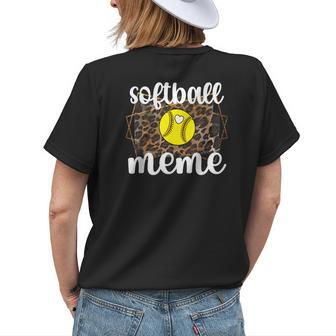Softball Meme Grandma Meme Of A Softball Player Women's T-shirt Back Print | Mazezy