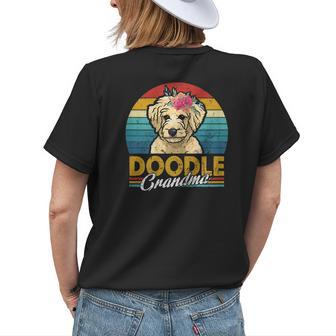 Vintage Doodle Grandma Costume Cute Dog Mom Puppy Women's T-shirt Back Print | Mazezy