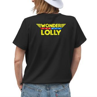 Wonder Lolly Mom Grandma Women's T-shirt Back Print | Mazezy