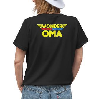 Wonder Oma Mom Grandma Women's T-shirt Back Print | Mazezy