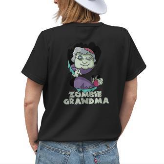 Zombie Grandma Family Halloween Costume Women's T-shirt Back Print | Mazezy