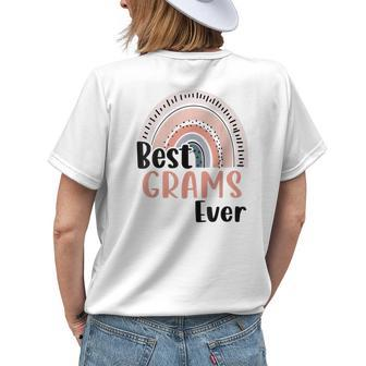 Best Grams Ever Funny Mothers Day Boho Rainbow Mommy Grandma Womens Back Print T-shirt - Seseable