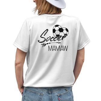 Soccer Mamaw Womens Grandma Women's T-shirt Back Print | Mazezy