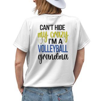 Im A Volleyball Grandma Of A Volleyball Player Grandma Women's T-shirt Back Print | Mazezy
