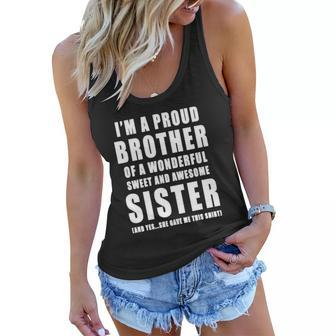 40 Familyfunny Gift For Brother From Sister - Birthday Present Women Flowy Tank - Thegiftio UK