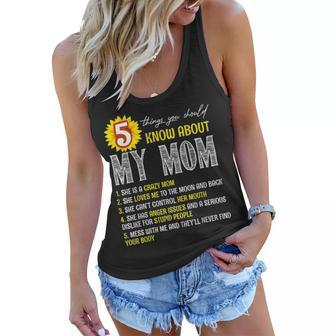 5 Things You Should Know About My Mom Sunflower Women Flowy Tank - Seseable