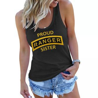 Army Ranger Tab Ranger School Proud Sister Women Flowy Tank | Mazezy
