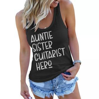 Auntie Sister Guitarist Hero Inspirational Aunt Women Flowy Tank | Mazezy
