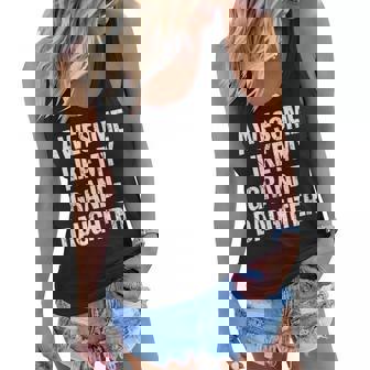 Awesome Like My Granddaughter Mothers Day Fathers Day Women Flowy Tank - Thegiftio