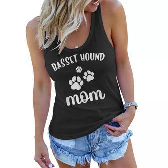Basset Hound Mom Cute Dog Women Flowy Tank | Mazezy