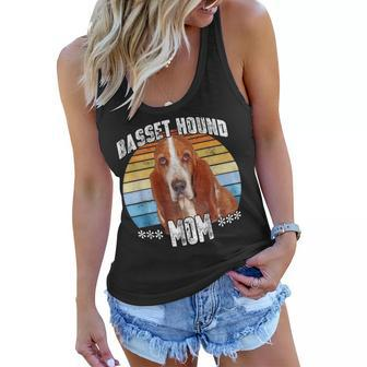 Basset Hound Mom Mama Mothers Day Gift Women Flowy Tank | Mazezy