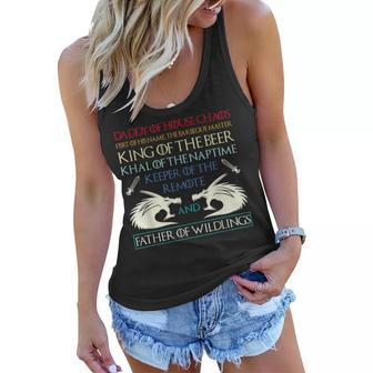 Beer Lovers Of House Chaos Father Of Wildlings Women Flowy Tank | Mazezy