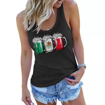 Beer Mexican Flag Cinco De Mayo Women Mexico Gifts Women Flowy Tank | Mazezy