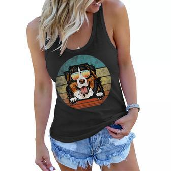 Bernese Mountain Dog Fathers Day Christmas For Dad Mom Women Flowy Tank - Seseable