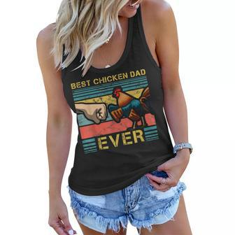 Best Chicken Dad Ever Farming Rooster Hen Poultry Business Gift For Mens Women Flowy Tank | Mazezy
