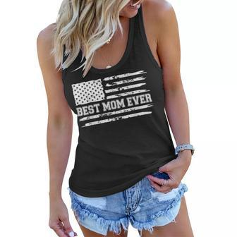 Best Mom Ever American Flag Gifts Mommy Mothers Day Women Flowy Tank - Thegiftio UK