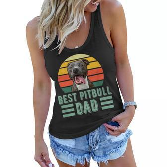 Best Pitbull Dad Funny Cute Dog Lover Christmas Gift Gift For Mens Women Flowy Tank | Mazezy
