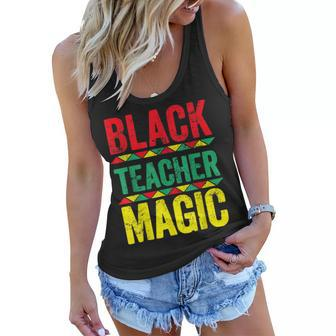 Black Teacher Magic Teacher Black History Month V4 Women Flowy Tank - Seseable