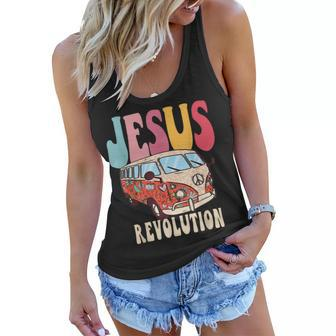 Boho Jesus Revolution Christian Faith Based Jesus Costume Women Flowy Tank | Mazezy