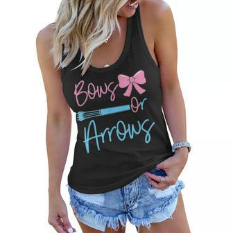 Bows Or Arrows Gender Reveal Party Idea For Mom Or Dad Women Flowy Tank - Seseable