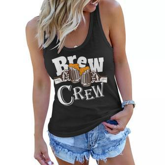 Brew Crew Bachelors Party T Beer Drinking Crew Squad Women Flowy Tank | Mazezy UK