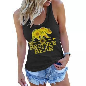 Brother Bear Sunflower Funny Mother Father Gifts V3 Women Flowy Tank - Seseable