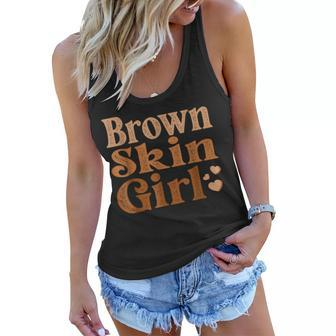 Brown Skin Girl Black Melanin Queen Magic Junenth Women Women Flowy Tank | Mazezy