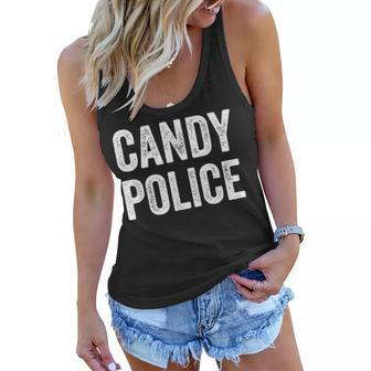Candy Police Mom Dad Parents Costume For Halloween Women Flowy Tank - Seseable