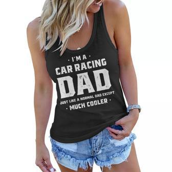 Car Racing Dad Shirt Gift Men Funny Fathers Day Son Daughter Women Flowy Tank | Mazezy