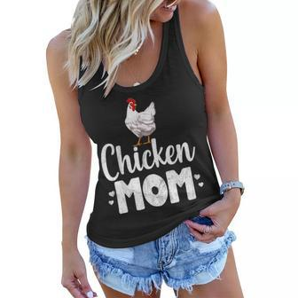 Chicken Mom Funny Country Farm Animal Farmer Gift Women Flowy Tank - Seseable