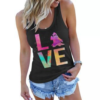 Colorful Ghost Hunting Mom Gifts Ghost Hunting Women Flowy Tank - Seseable