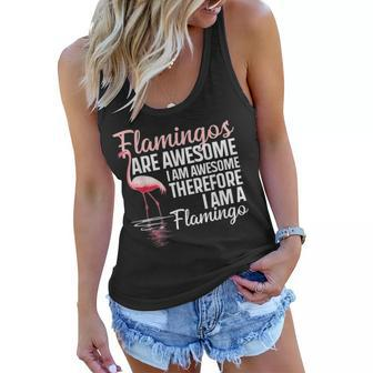 Cool Flamingo For Men Women Pink Flamingos Flock Bird Lovers Women Flowy Tank | Mazezy