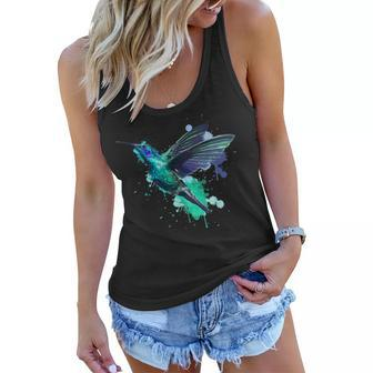 Cool Hummingbird For Men Women Birding Tropical Bird Lovers Women Flowy Tank | Mazezy
