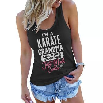 Cool Mothers Day Design Karate Grandma Women Flowy Tank - Thegiftio UK