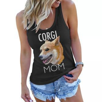 Corgi Mom Dog T Women Flowy Tank - Seseable