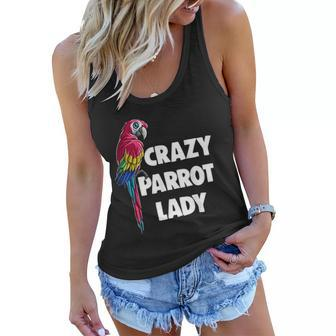Crazy Parrot Lady Women Funny Parrot Gift V2 Women Flowy Tank - Thegiftio UK