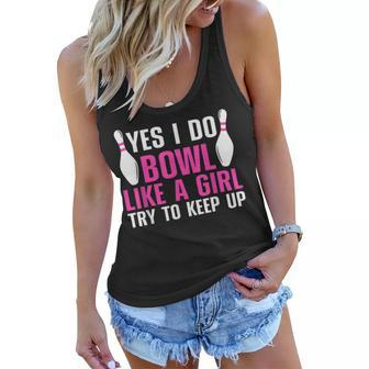 Cute Bowling For Women Girls Bowler Spare Me Ladies Bowling Women Flowy Tank | Mazezy