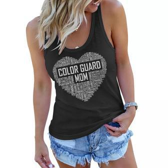 Cute Color Guard Mom Gift Colorguard Marching Band Women Flowy Tank - Thegiftio