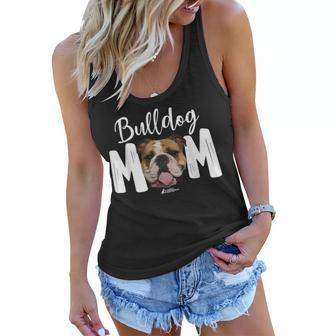 Cute English Bulldog Mom Top Funny Dog Walking For Women Women Flowy Tank | Mazezy