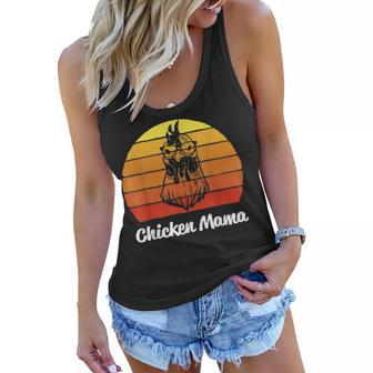 Cute Funny Mom Gifts Mothers Day Chicken Mama Chicken Lover Women Flowy Tank - Seseable
